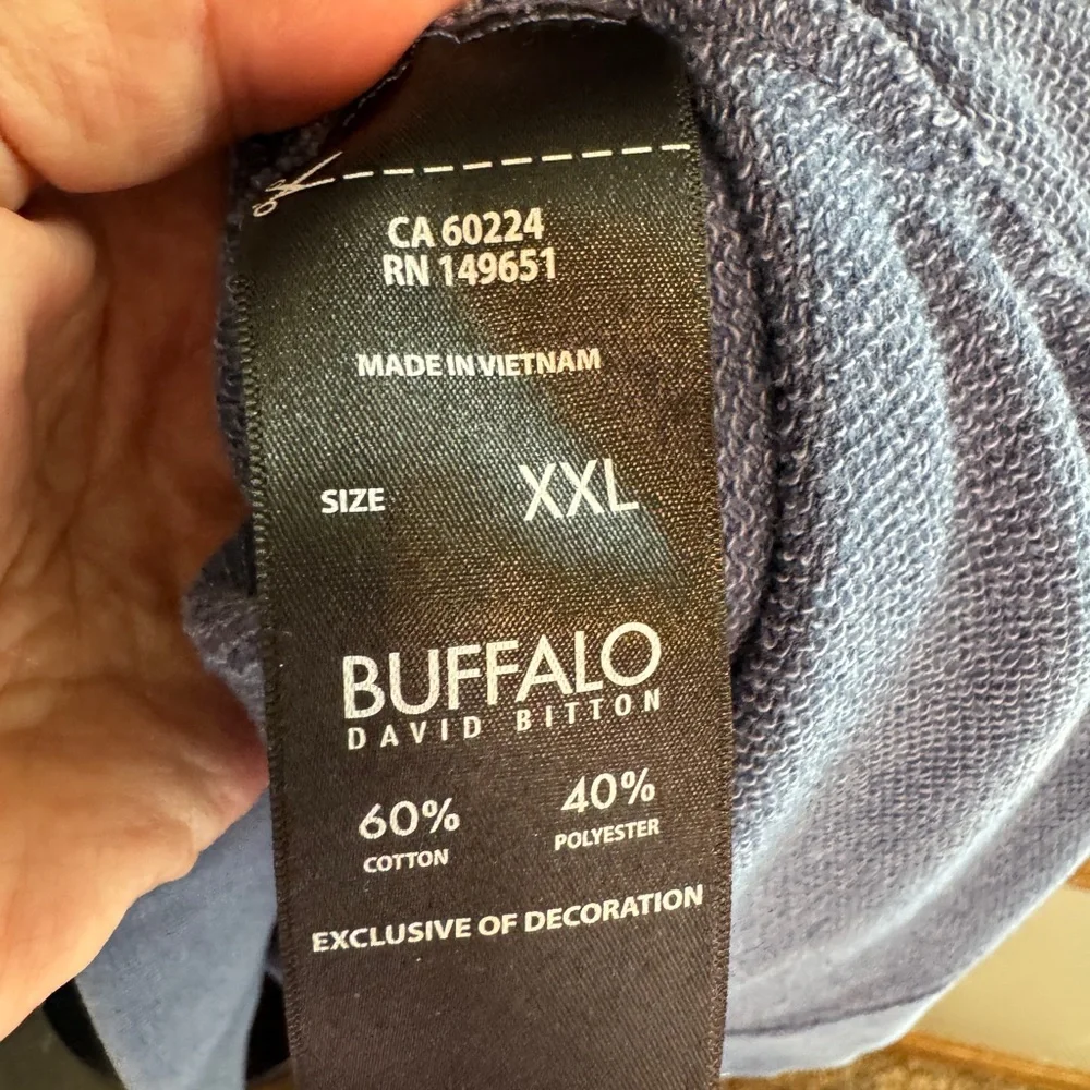 Women’s Buffalo David Bitton Blue and Gray Sweatshirts - Picture 5 of 13